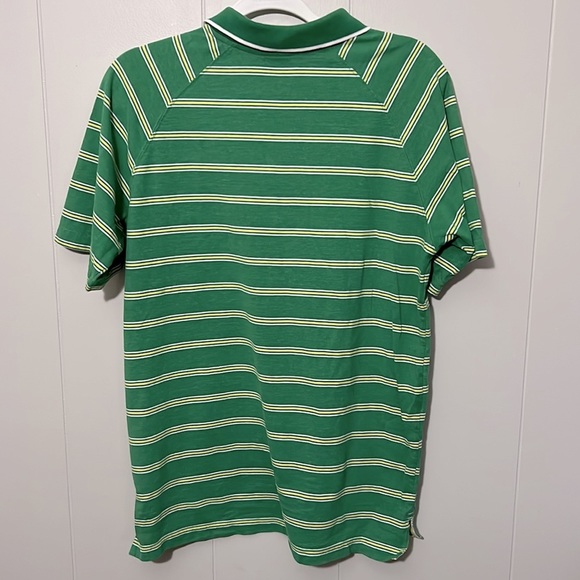 Y2K Nike Polo Shirt Mens Medium  Short Sleeve Striped Casual Vintage - Picture 4 of 4